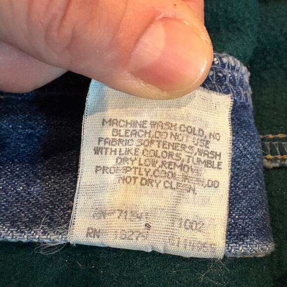 Vintage LL Bean Jeans Womens 12 Medium Tall Fleece Lined Straight Leg USA Made - Picture 7 of 12